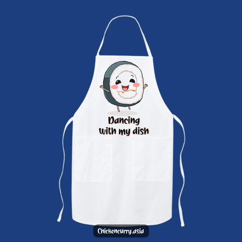 Funny Sushi Roll Kitchen Apron - Cook Up Smiles in Style