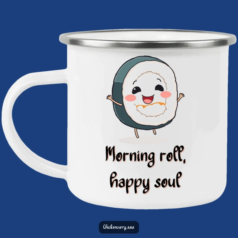 Durable Funny Sushi Roll Camping Mug - Adventure Fuelled Fun