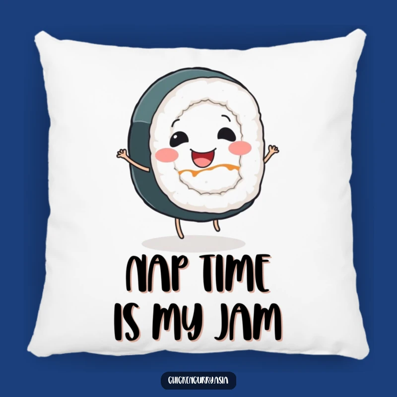 Cozy Funny Sushi Roll Pillow - Cuddle Up with Cute Food Humor