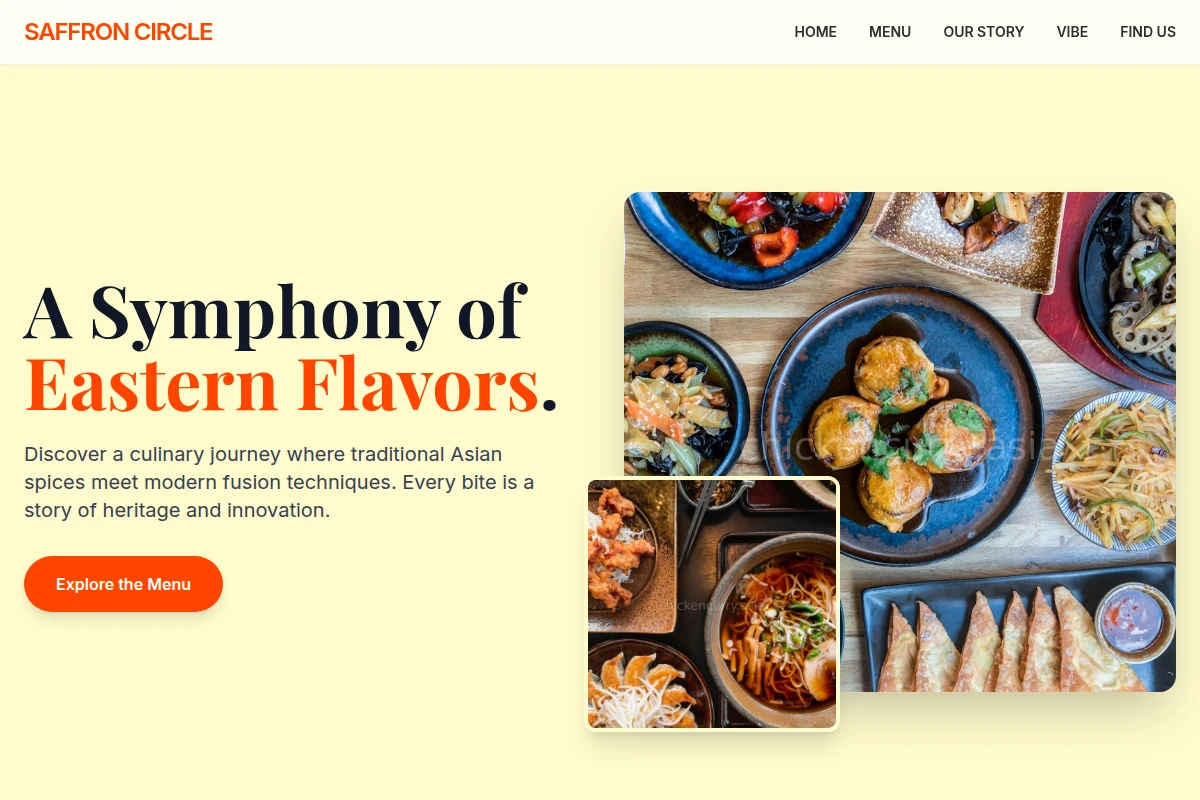 Menu Asian Fusion Food