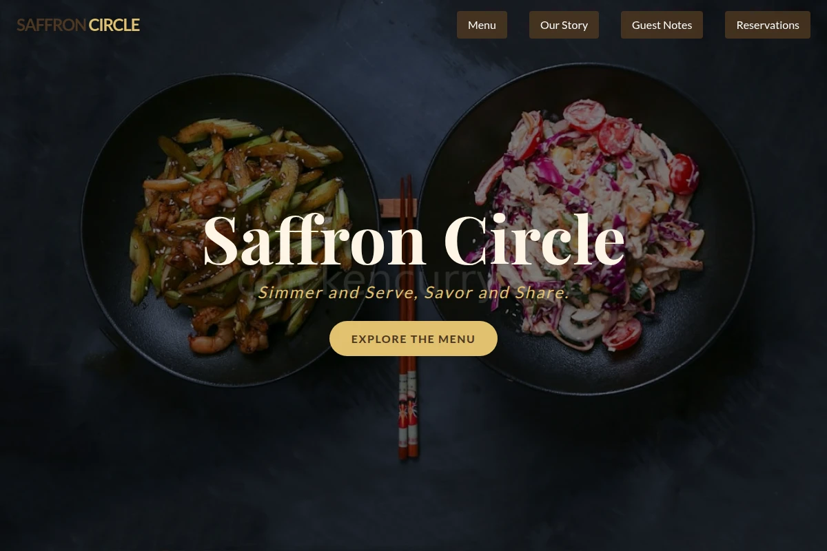 Menu Asian Fusion Food