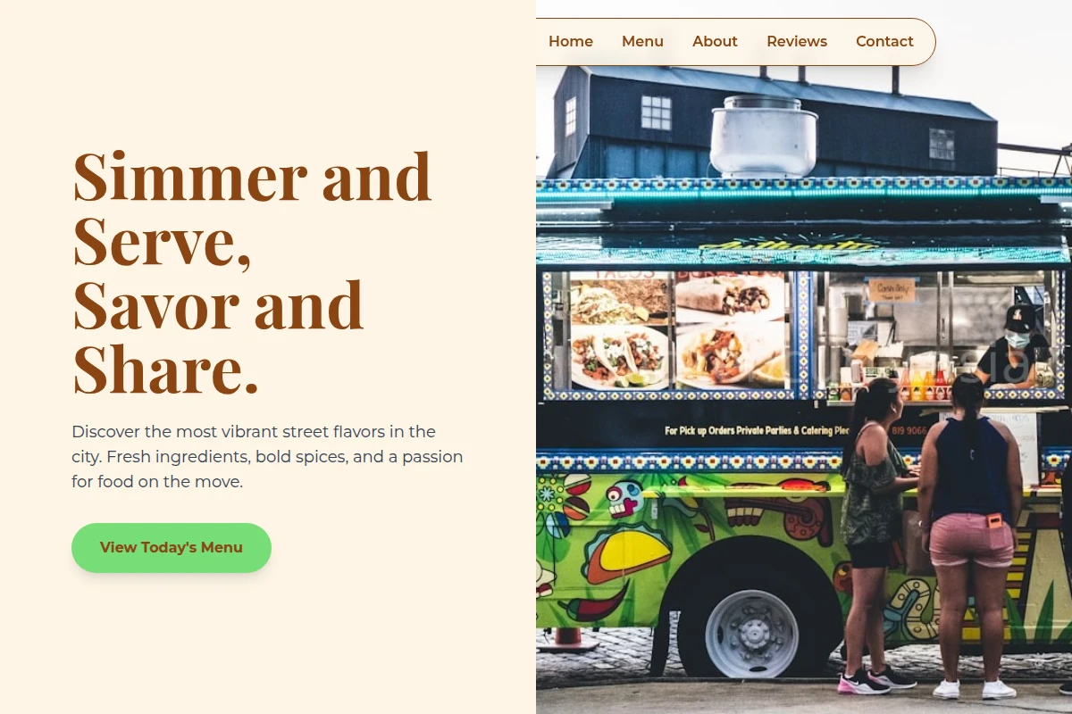 Menu Food Truck