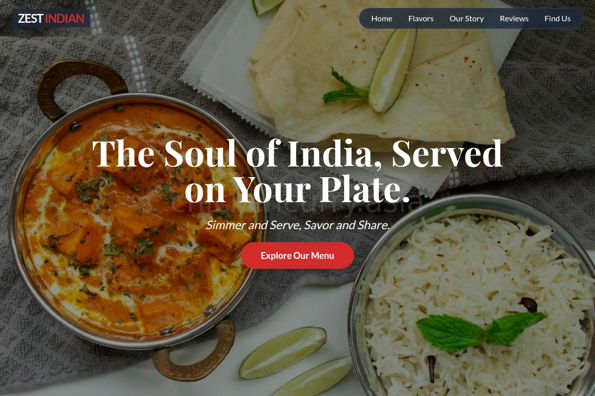 Zest Indian Food
