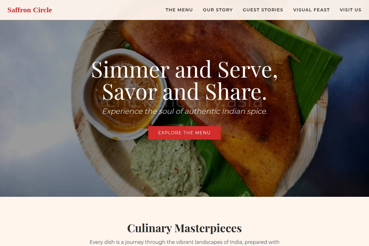 Gourmet Indian Food
