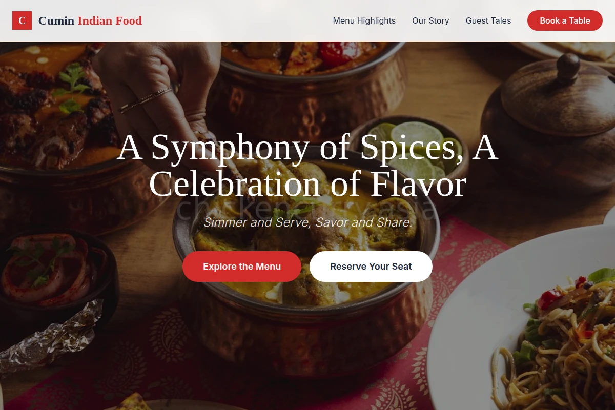 Cumin Indian Food