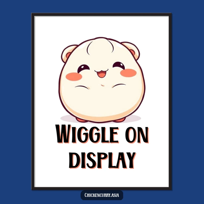 Funny Dumpling Digital Art - Instant Cheerful Decor for Food Lovers