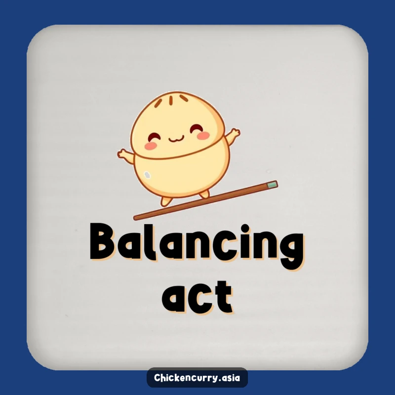 Funny Steamed Bun Coaster Set: Protect Surfaces with Cartoon Charm