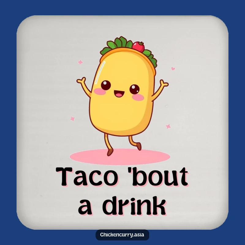 Funny Taco Coasters - Protect Surfaces with Fiesta Charm