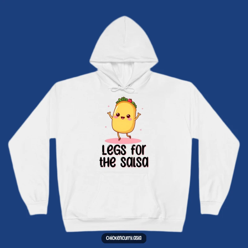 Cozy Funny Dancing Taco Hoodie - Warmth and Fiesta Vibes