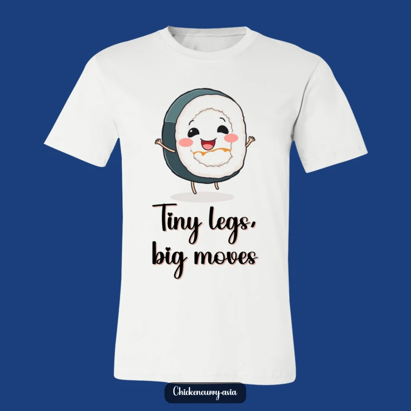 Funny Dancing Sushi Roll T-Shirt - Wearable Joyful Foodie Fashion