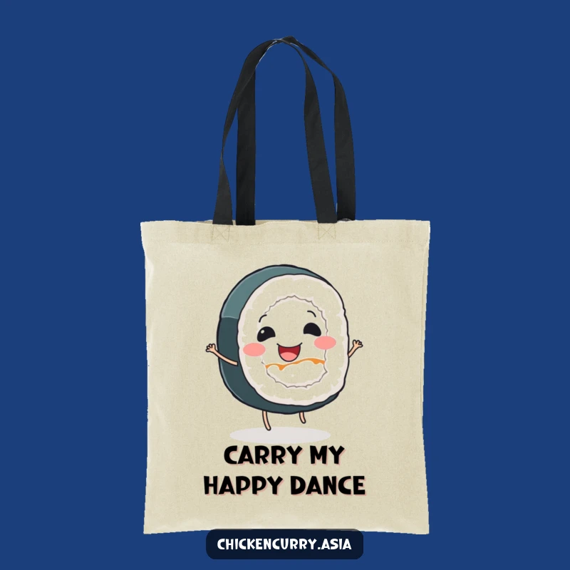 Funny Sushi Roll Tote Bag - Eco-Friendly Fun for Grocery Runs
