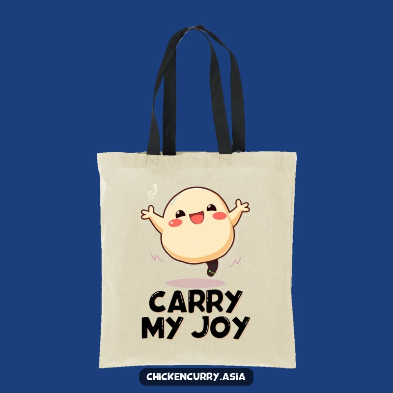 Funny Dumpling Tote Bag: Hilarious Cartoon Carry-All for Joyful Adventures